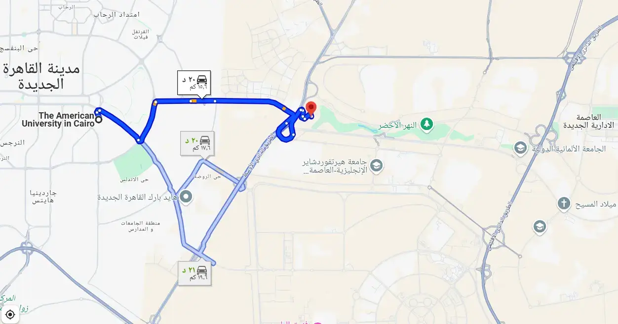 موقع العاصمة الإدارية الجديدة